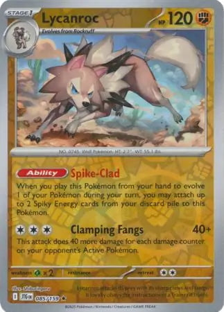 Journey Together Lycanroc #85/159 reverse holo